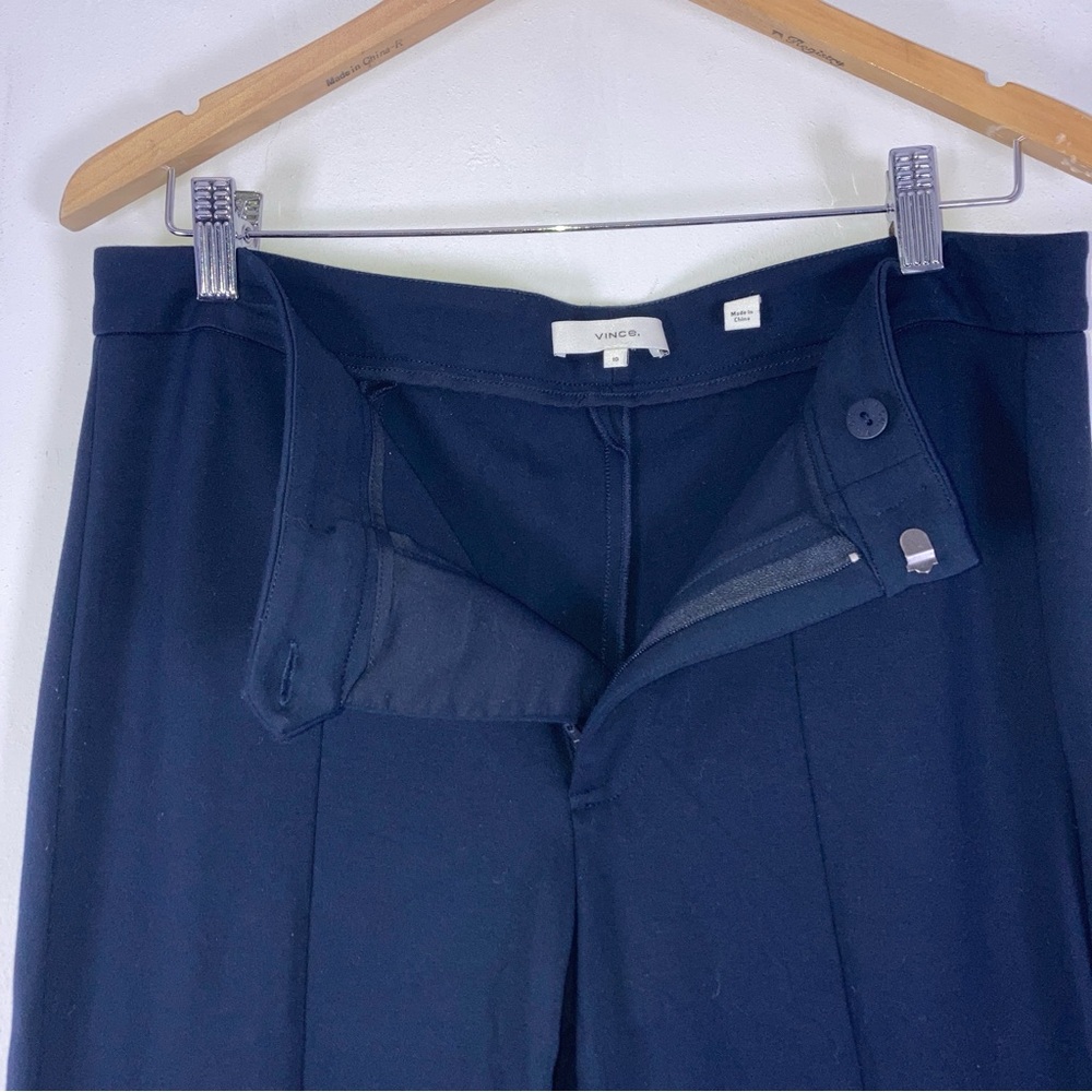 Vince Stovepipe Cropped Pants Navy Trouser Pleated Ankle  Size 10 Coastal Womens - Picture 8 of 15